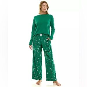 Roudelain Women's Velour Open Leg Pull-On Pajama Pants